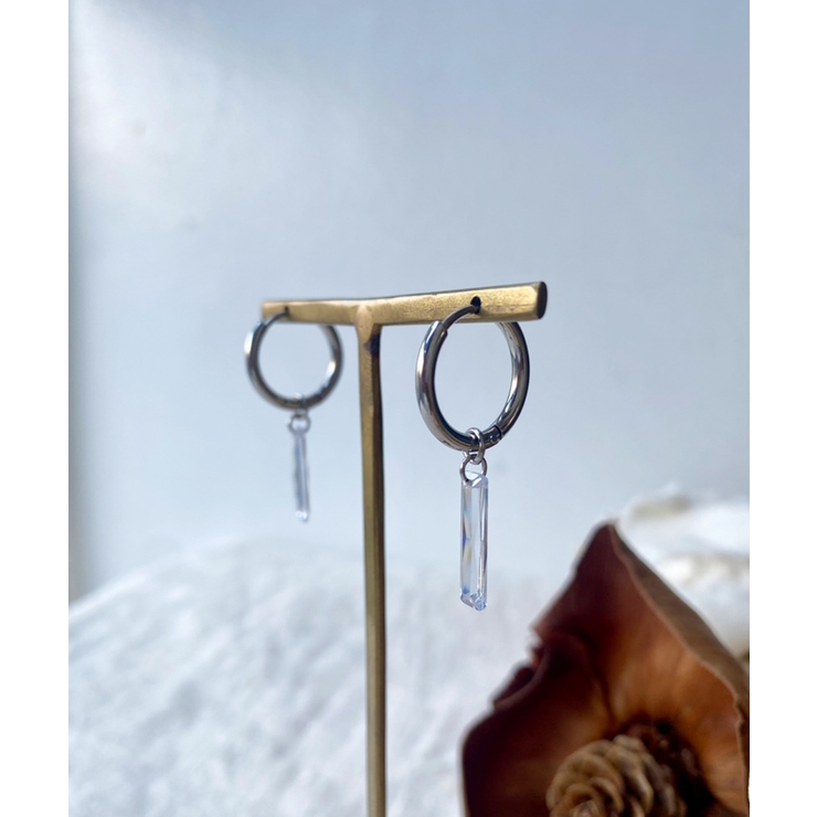 クリスタルフープピアス emouv ピアス | BUYSENSE | 詳細画像9 