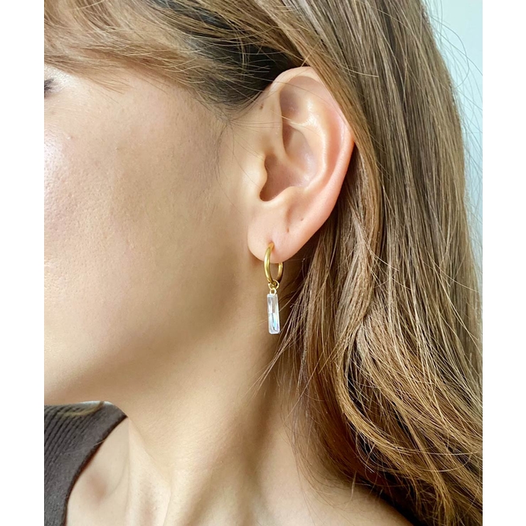 クリスタルフープピアス emouv ピアス | BUYSENSE | 詳細画像1 