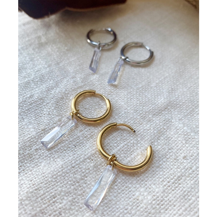 クリスタルフープピアス emouv ピアス | BUYSENSE | 詳細画像4 