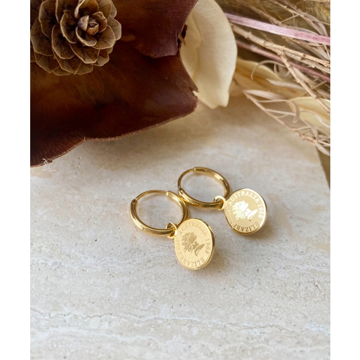コインデザインピアス emouv ピアス ゴールド アクセサリー シンプル | BUYSENSE | 詳細画像2 