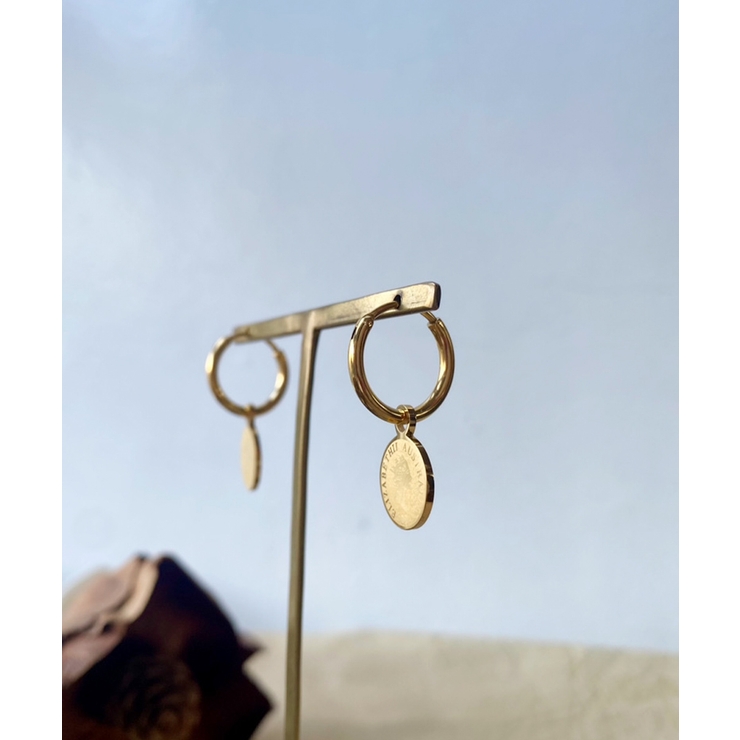 コインデザインピアス emouv ピアス ゴールド アクセサリー シンプル | BUYSENSE | 詳細画像5 