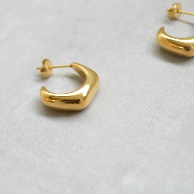 メタルゴールドフープピアス emouv by | BUYSENSE | 詳細画像5 