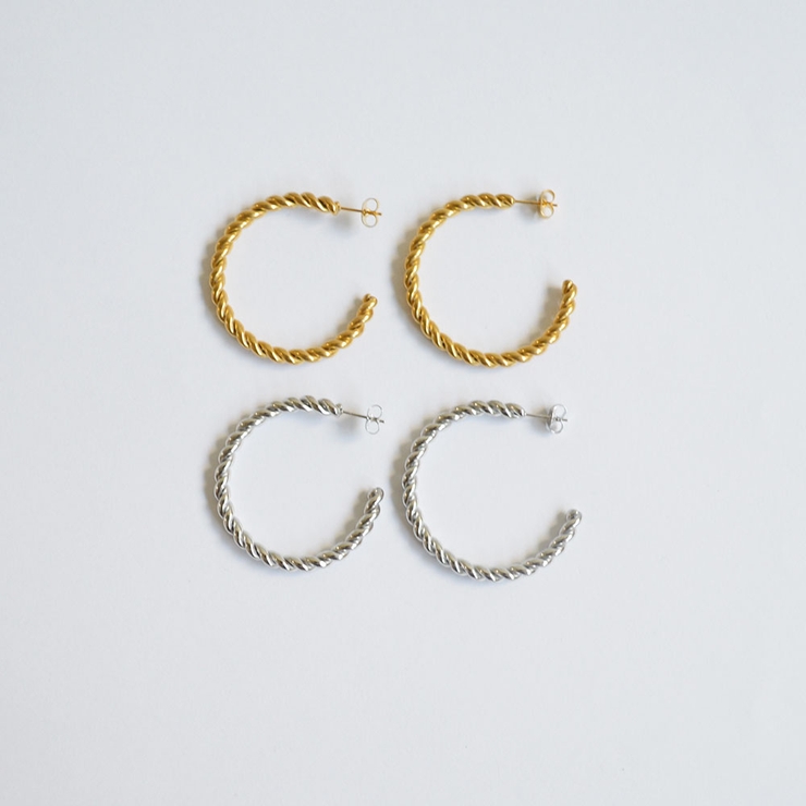 ツイストシンプルフープピアス emouv by | BUYSENSE | 詳細画像7 