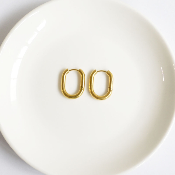 オーバルフープピアス emouv by | BUYSENSE | 詳細画像3 