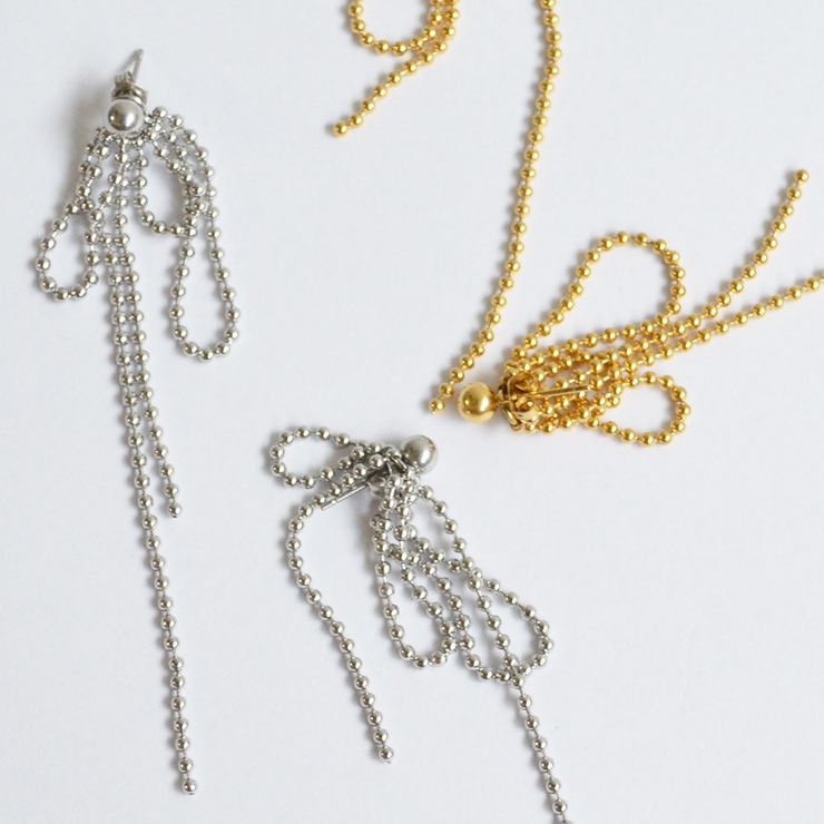 ボールチェーンロングピアス emouv by | BUYSENSE | 詳細画像6 