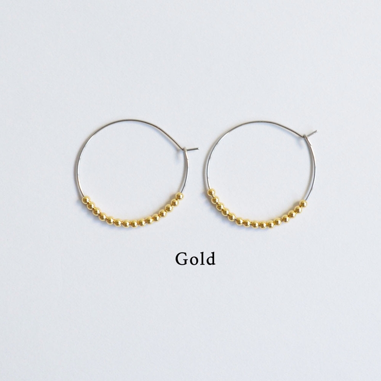 バイカラーボールピアス emouv by | BUYSENSE | 詳細画像2 