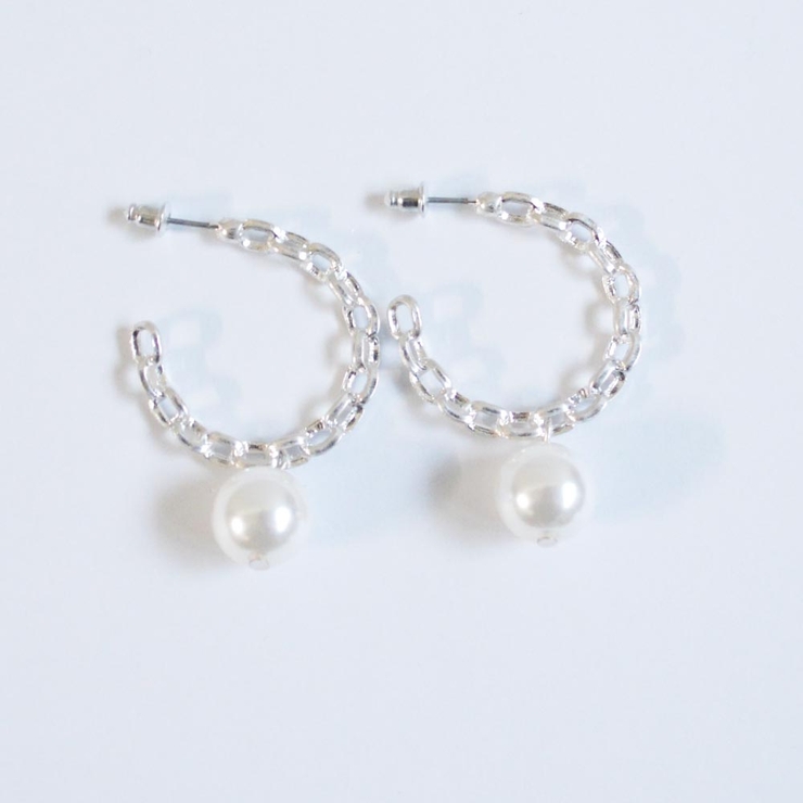 チェーンフープパールピアス emouv by | BUYSENSE | 詳細画像5 