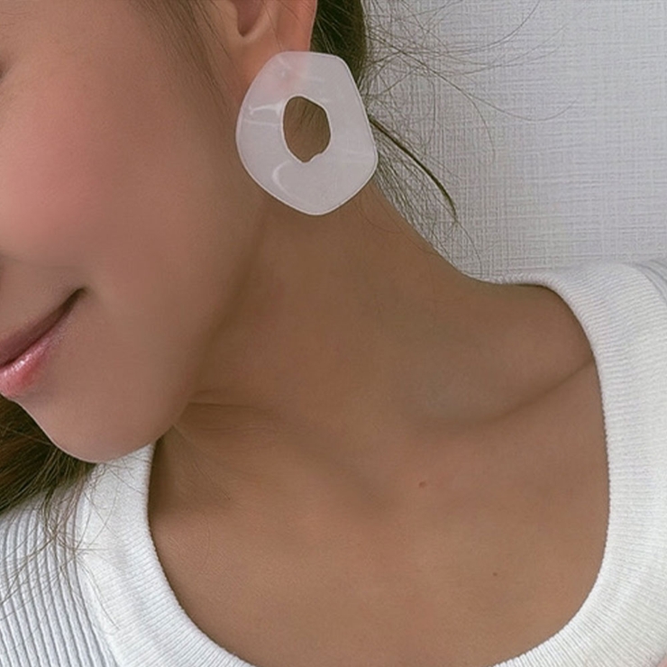 マーブルプレートピアス emouv by | BUYSENSE | 詳細画像1 