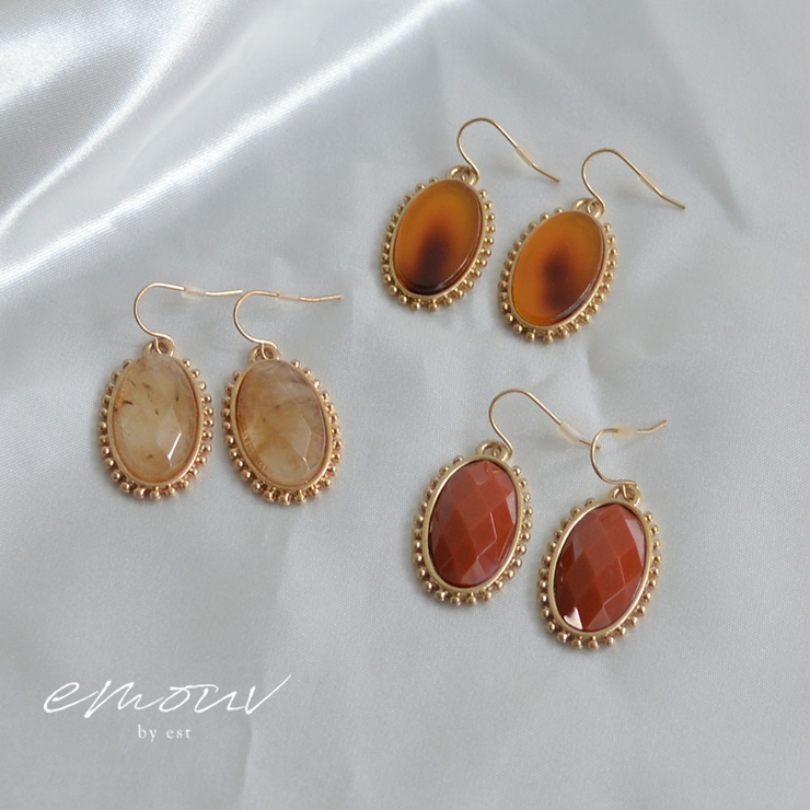 オーバルレトロピアス emouv by | BUYSENSE | 詳細画像1 