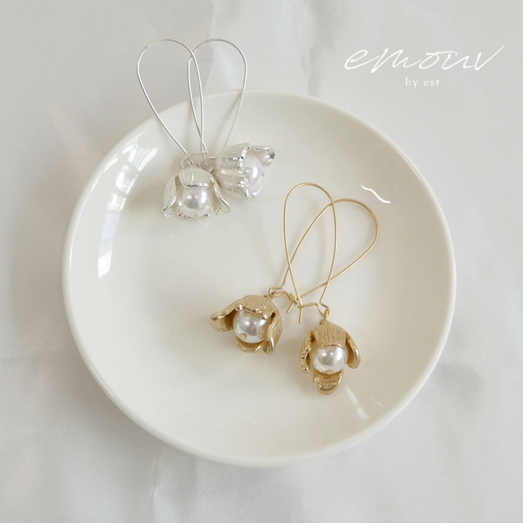 チューリップパールピアス emouv by | BUYSENSE | 詳細画像1 
