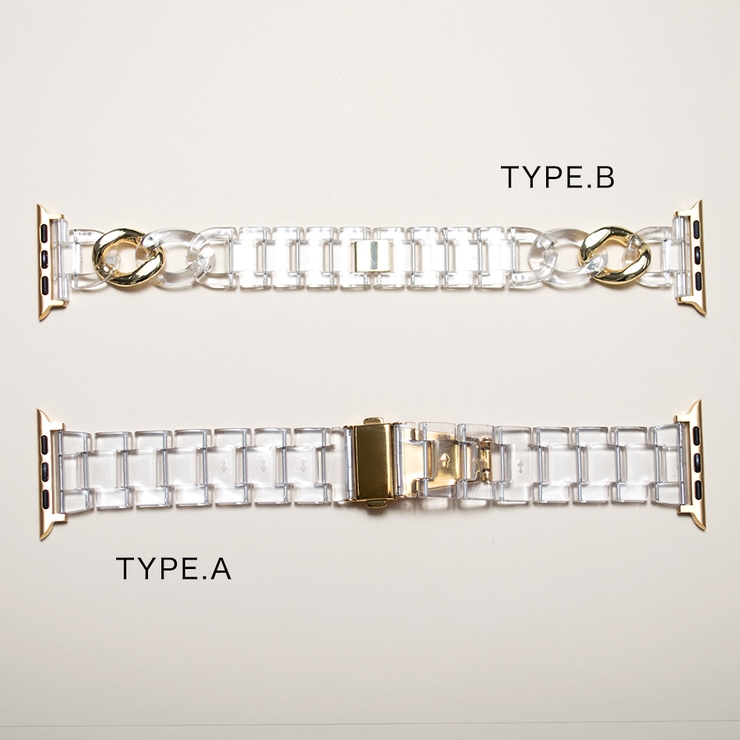 アップルウォッチ クリアゴールドバンド ベルト | BUYSENSE | 詳細画像4 