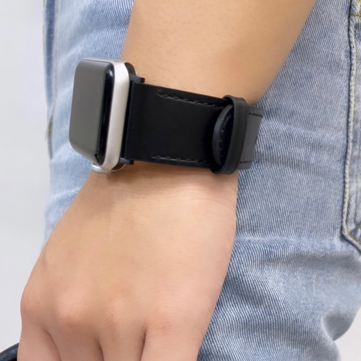 ブラック | アップルウォッチ チャンキーバンド ベルト | BUYSENSE