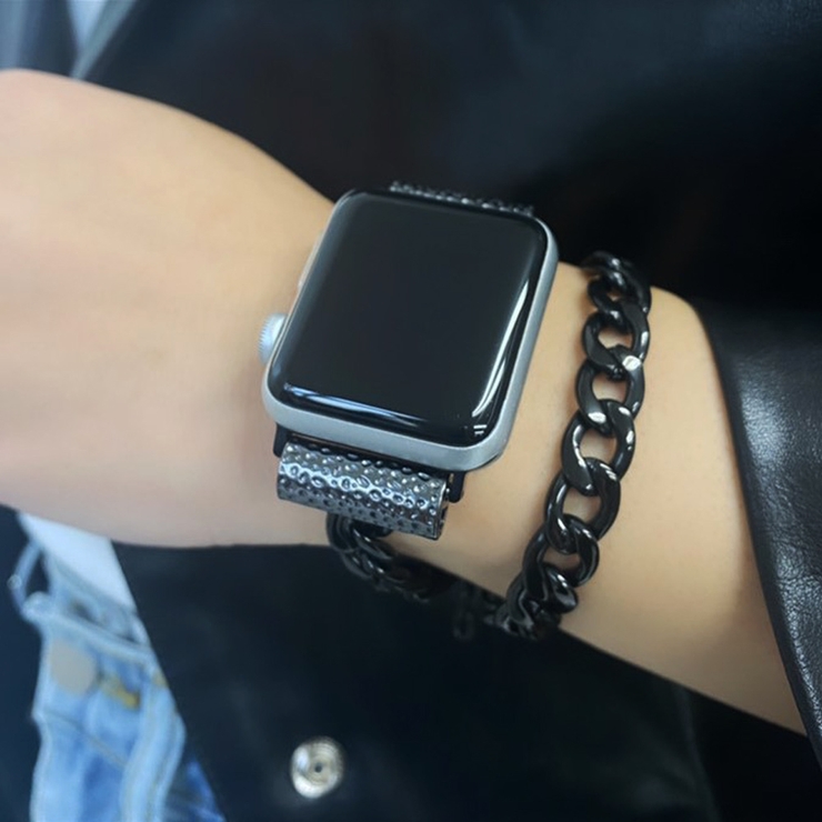 SL〜Apple Watchキラキラカバーケースアップルウォッチレザーバンド