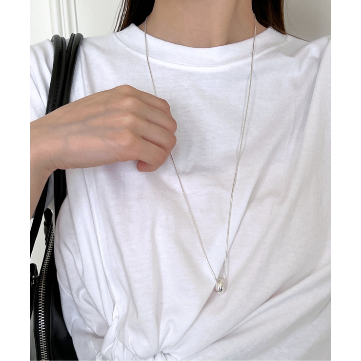 ボールドロングドロップネックレス[品番：FROW0001461]｜by muni