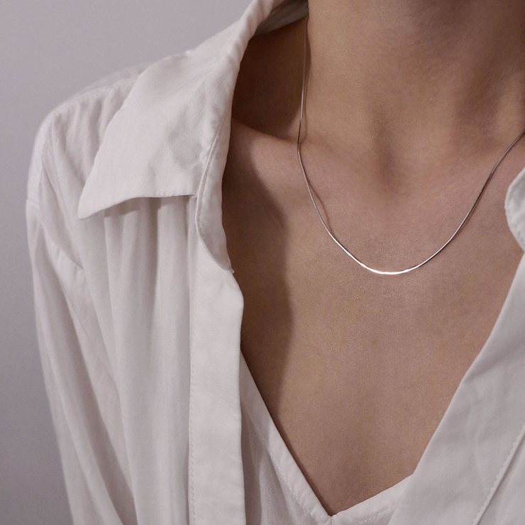 極細ラインネックレス シルバー 繊細な輝き | Carpe diem | 詳細画像12 