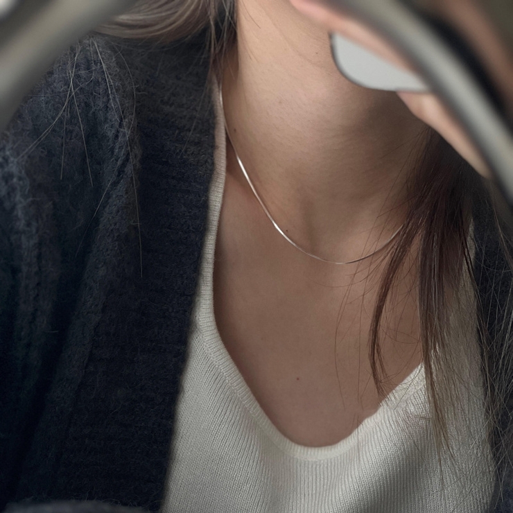 極細ラインネックレス シルバー 繊細な輝き | Carpe diem | 詳細画像2 