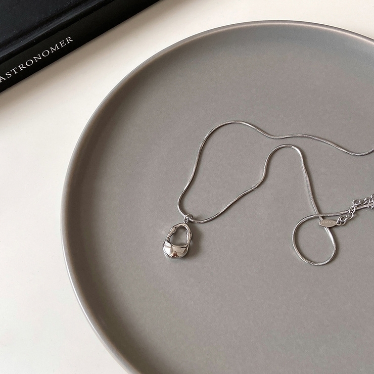 不規則モチーフ ロングネックレス シルバー | Carpe diem | 詳細画像6 