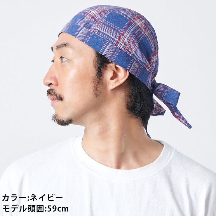 コットン リネン バンダナキャップ | ゆるい帽子CasualBox | 詳細画像4 