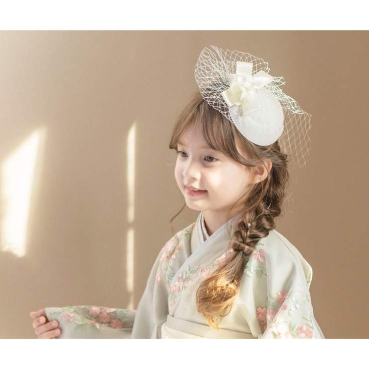 美品　七五三 3歳女の子 着物　キャサリンコテージ　気品トーク帽　髪飾り付き 美品 七五三 3歳女の子 着物 キャサリンコテージ 気品トーク帽