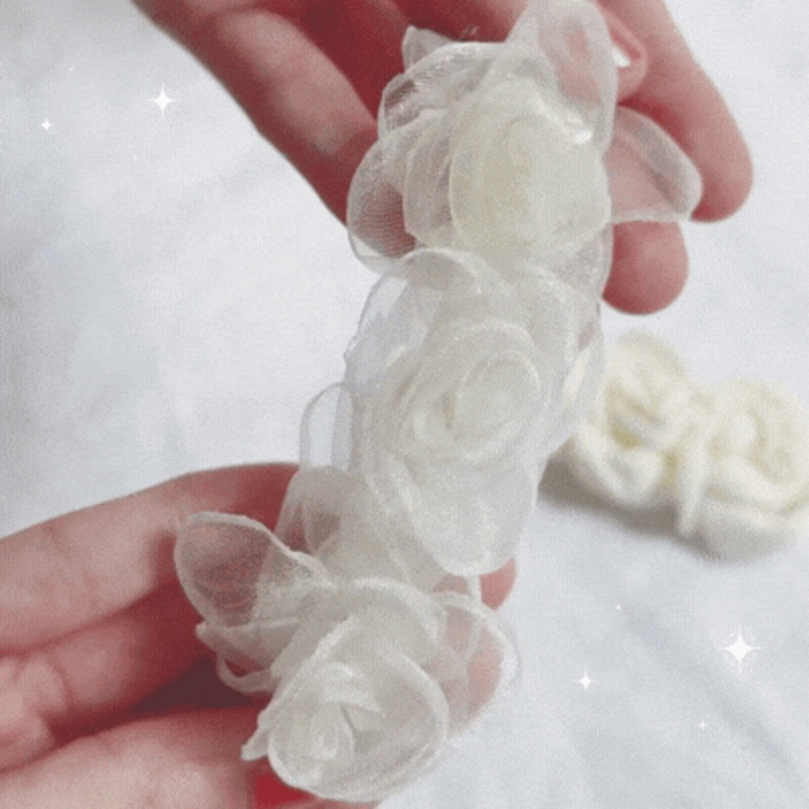 ホワイトローズバレッタ 髪飾り 髪留め ヘアアクセサリー アクセサリー | Catherine Cottage | 詳細画像16 