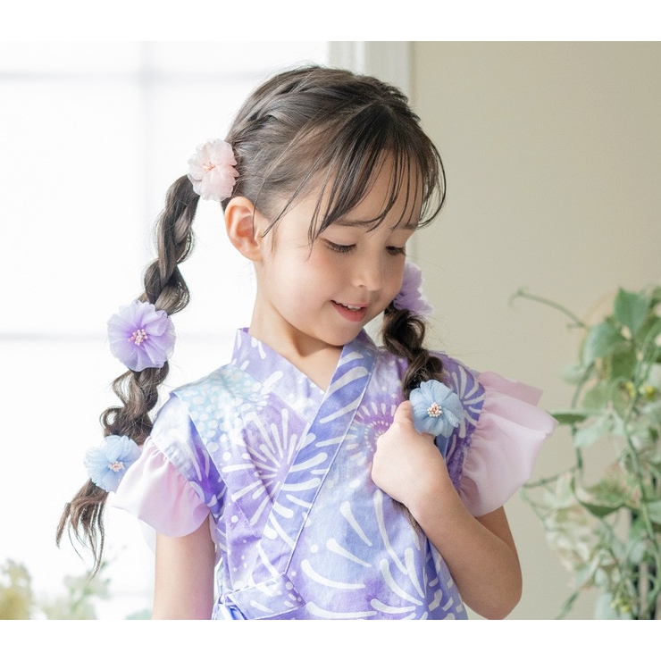 マカロンカラーのお花ヘアクリップ 2個セット 女の子 髪飾り ヘアアクセサリー | Catherine Cottage | 詳細画像5 