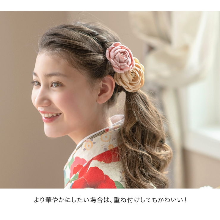 ミニコサージュ フォーマル ハンドメイド 髪飾り ヘアクリップ