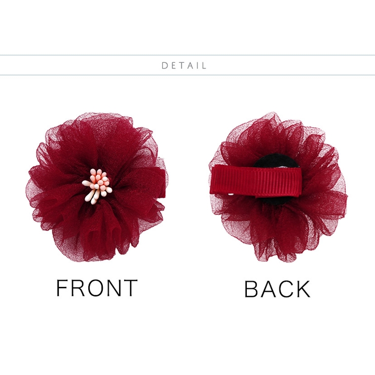 マカロンカラーのお花ヘアクリップ 2個セット 女の子 髪飾り ヘアアクセサリー | Catherine Cottage | 詳細画像19 