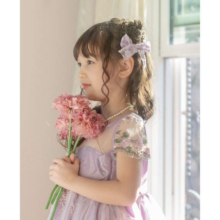 楽天 レースリボンヘアクリップ 2個セット アクセサリー ヘア その他