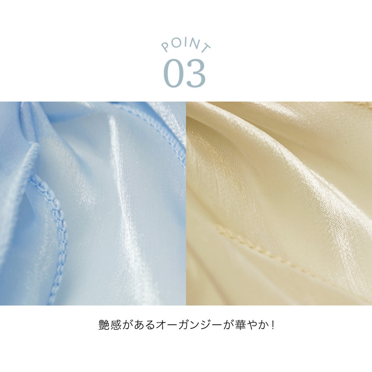 メローフリル艶リボンバレッタ 大きめ ヘアアクセサリー[品番