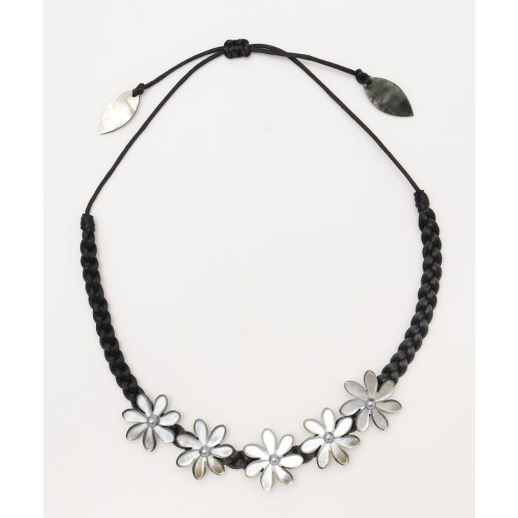 ブラック | 【Maunaloa】ヘイバティアレ ハウチョーカーネックレス | アミナコレクション 