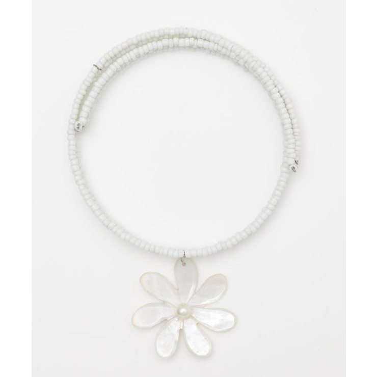 ホワイト | 【Maunaloa】ヘイバティアレ アピチョーカーネックレス | アミナコレクション 