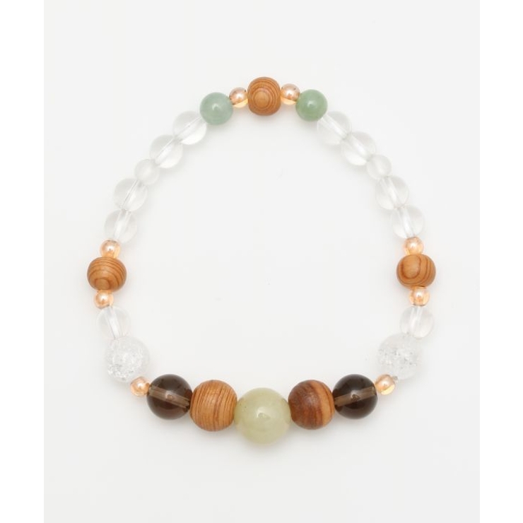 【岩座】屋久杉水晶 ジェイドブレスレット | アミナコレクション  | 詳細画像2 