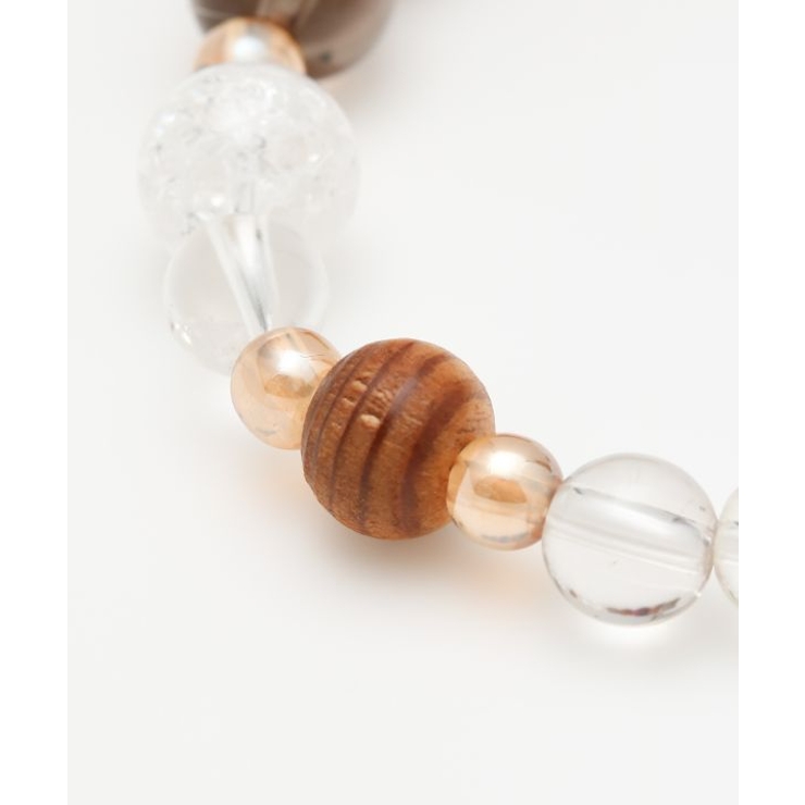 【岩座】屋久杉水晶 ローズタイガーアイブレスレット | アミナコレクション  | 詳細画像4 