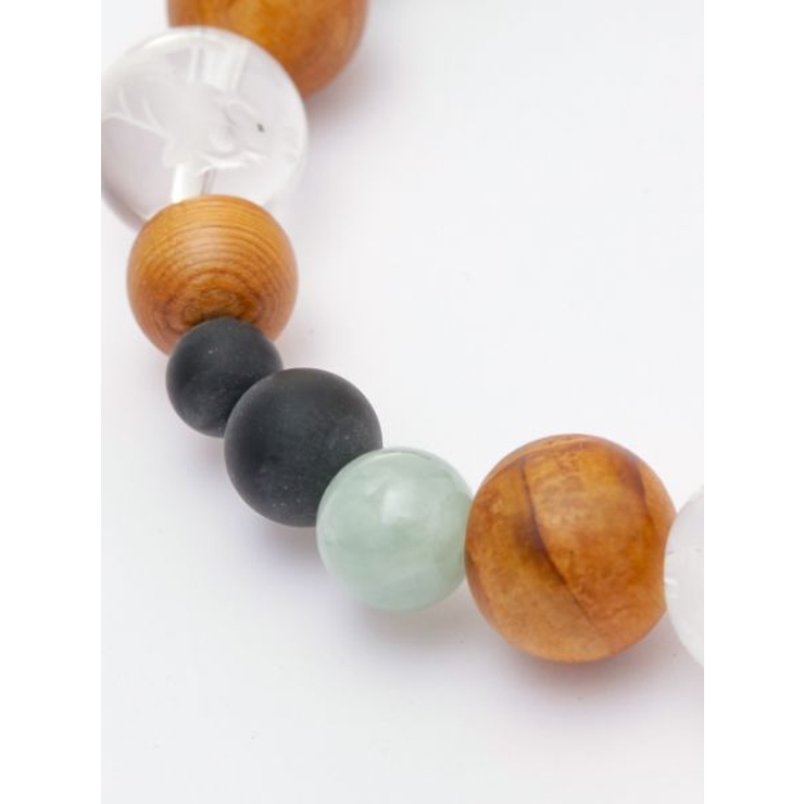 【岩座】屋久杉四神ブレスレット ジェイド | アミナコレクション  | 詳細画像1 