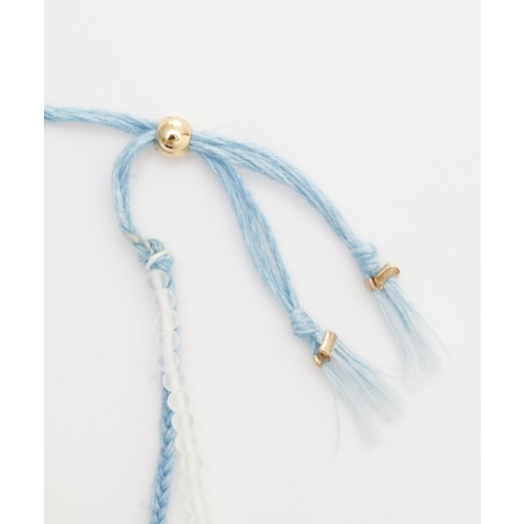 【岩座】本藍紐アンクレット 浅葱 | アミナコレクション  | 詳細画像2 