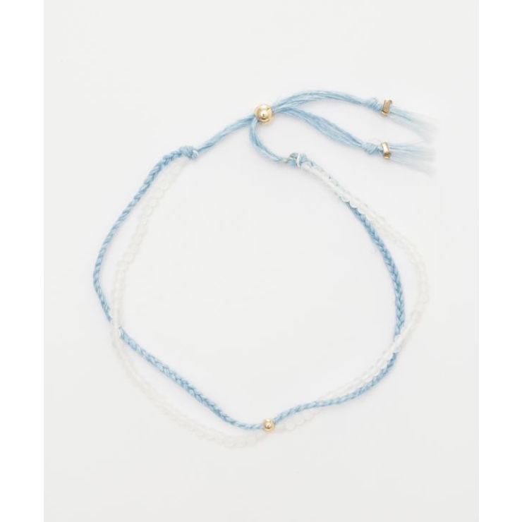 【岩座】本藍紐アンクレット 浅葱 | アミナコレクション  | 詳細画像3 