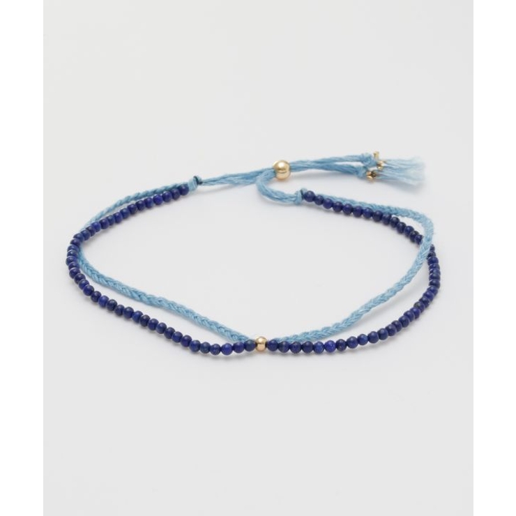 ダークブルー | 【岩座】本藍紐アンクレット 浅葱 | アミナコレクション 