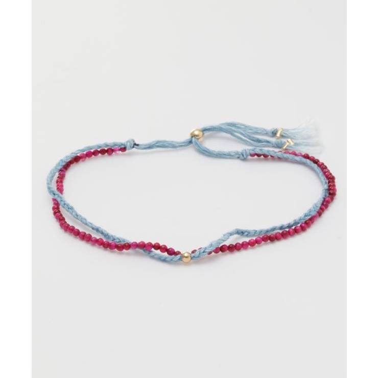 ローズ | 【岩座】本藍紐アンクレット 浅葱 | アミナコレクション 