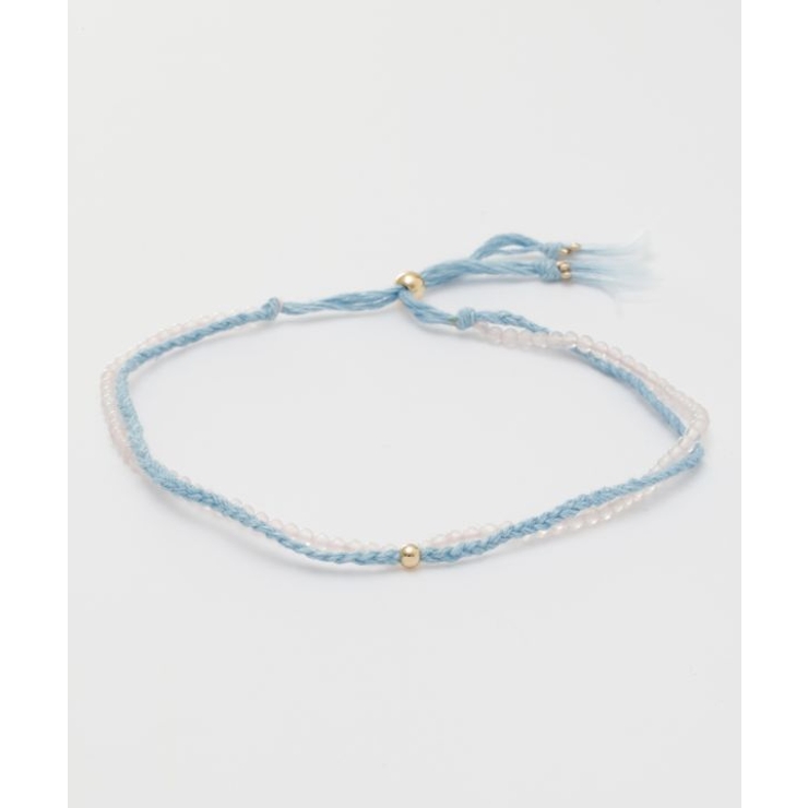 ライトピンク | 【岩座】本藍紐アンクレット 浅葱 | アミナコレクション 