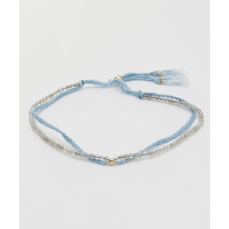 グレー | 【岩座】本藍紐アンクレット 浅葱 | アミナコレクション 