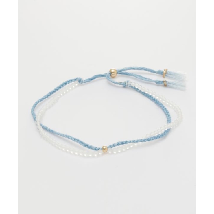 クリア | 【岩座】本藍紐アンクレット 浅葱 | アミナコレクション 