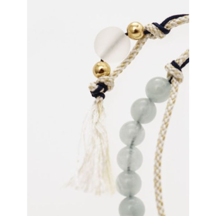 【岩座】【三月弥生】産石絹紐ブレスレット | アミナコレクション  | 詳細画像3 