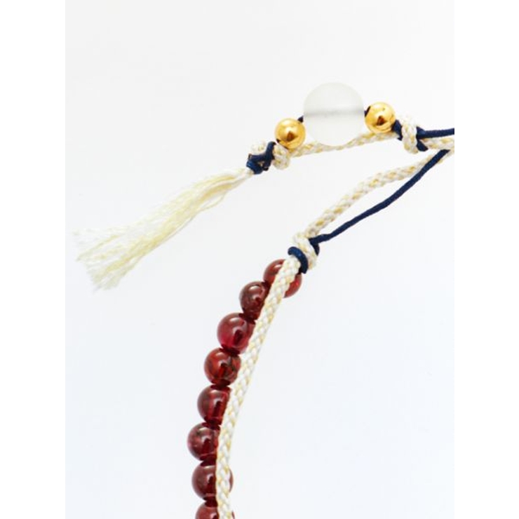 【岩座】【一月 睦月】産石絹紐アンクレット | アミナコレクション  | 詳細画像3 