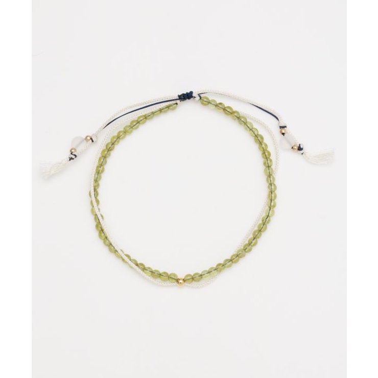 【岩座】【八月 葉月】産石絹紐アンクレット | アミナコレクション  | 詳細画像1 