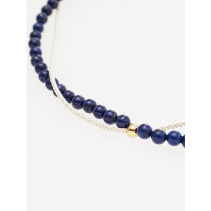 【岩座】【九月 長月】産石絹紐アンクレット | アミナコレクション  | 詳細画像1 