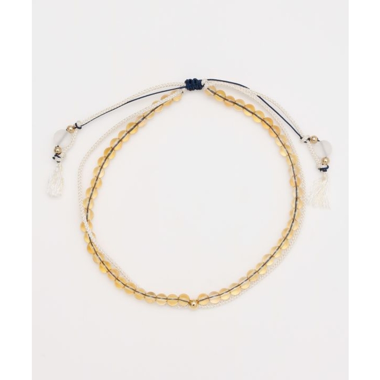 【岩座】【十一月 霜月】産石絹紐アンクレット | アミナコレクション  | 詳細画像1 