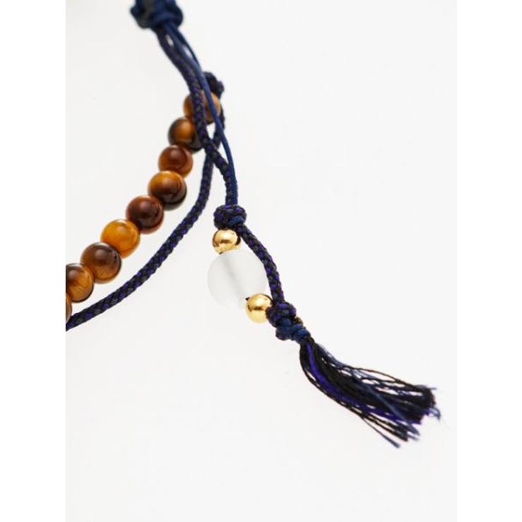 【岩座】紺紐虎目４ｍｍアンクレット | アミナコレクション  | 詳細画像3 