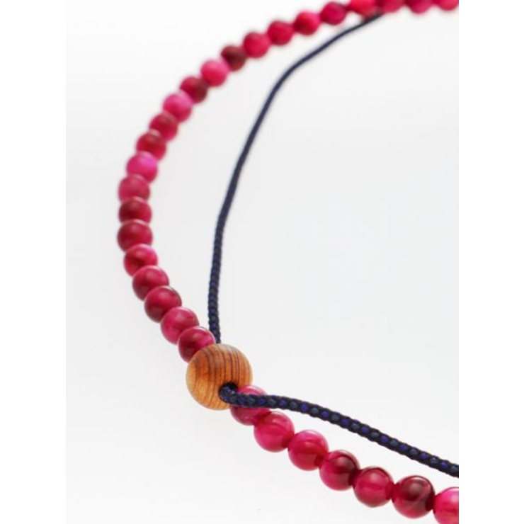 【岩座】紺紐桃虎目４ｍｍアンクレット | アミナコレクション  | 詳細画像2 