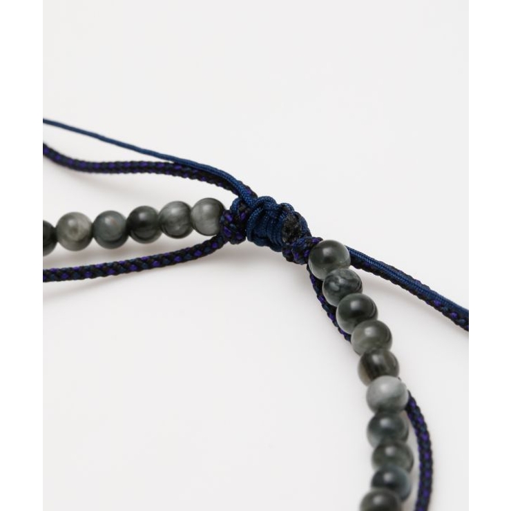 【岩座】紺紐白虎目４ｍｍアンクレット | アミナコレクション  | 詳細画像3 