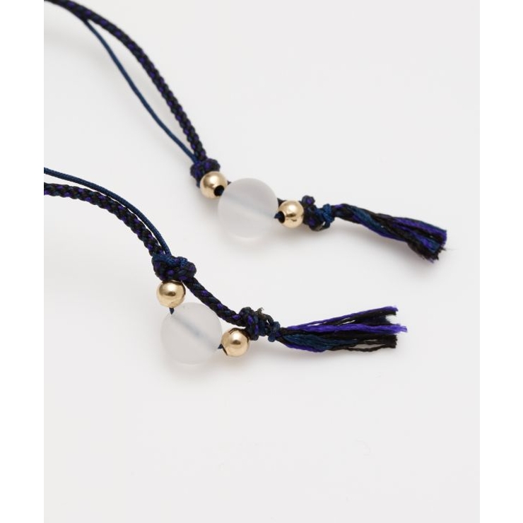 【岩座】紺紐白虎目４ｍｍアンクレット | アミナコレクション  | 詳細画像4 